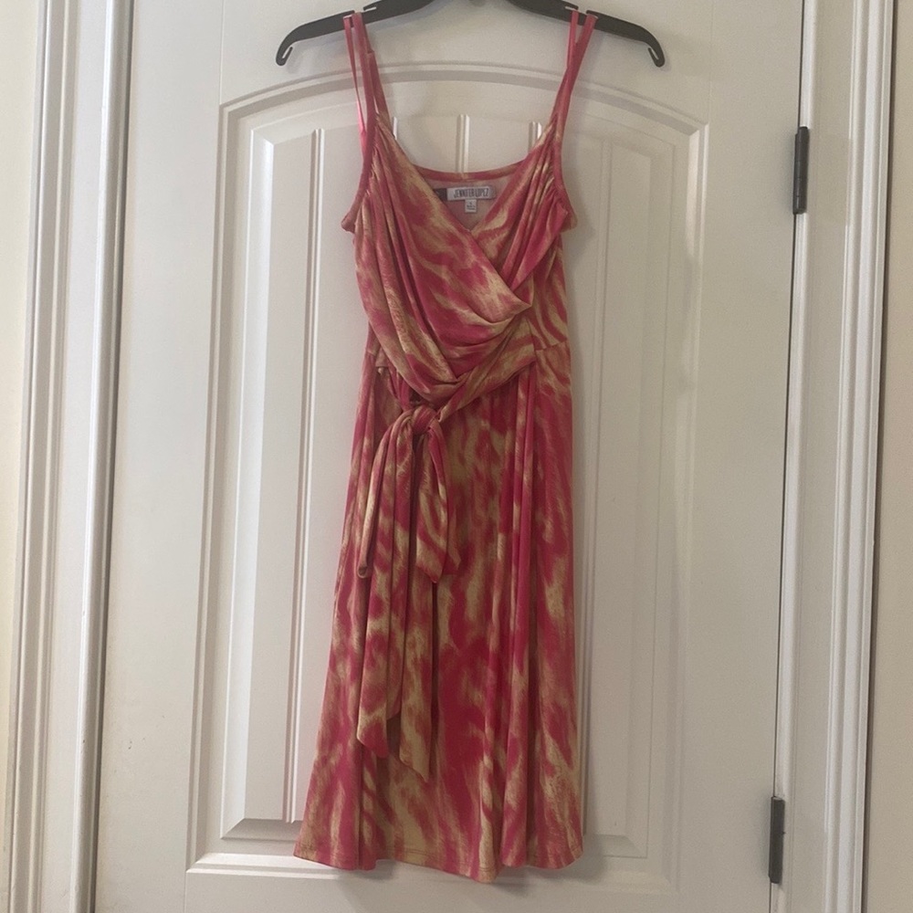Pink spaghetti strap sun dress
